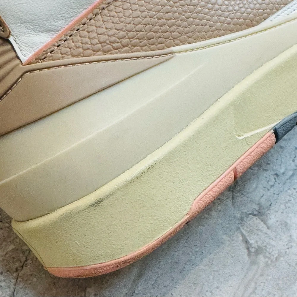 Nike Women's Air Jordan White and Tan Sneakers - Picture 12 of 13